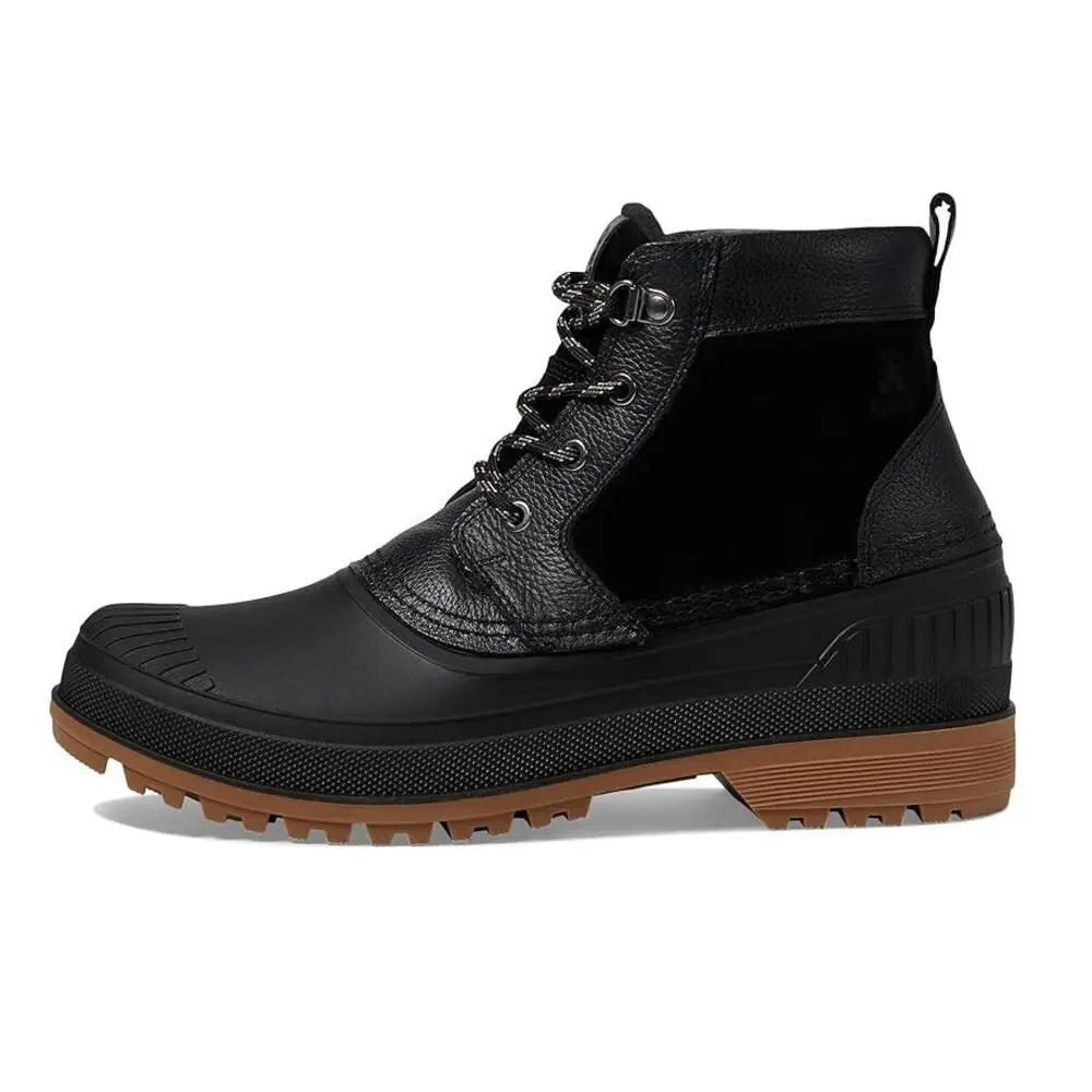 Kamik Mens Hemlock Lo Winter Boots US 8 Black Leather Waterproof Insulated NIB